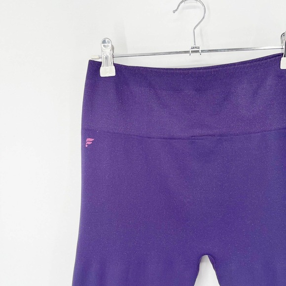 Fabletics Indigo Swirl Seamless Yoga Leggings Sz M Purple High Waisted Stretch - Picture 2 of 7